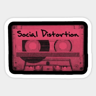 Social Distortion Cassette Tape Vintage Sticker